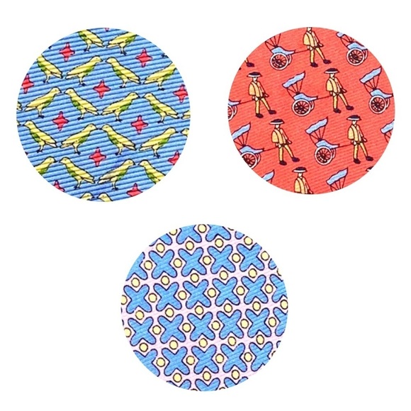 Peter Blair 3 Bundles 100% Silk Graphic Print Ties - Picture 5 of 8